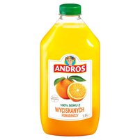 Andros 100 % soku z wyciskanych pomarańczy 1,5 l