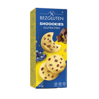 BEZGLUTEN CIASTKA Z MLECZNĄ CZEKOLADĄ I RODZYNKAMI 165G