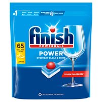 Finish Power Lemon Tabletki do mycia naczyń w zmywarce 1040 g (65 sztuk)