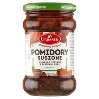 Urbanek Pomidory suszone w oleju z ziołami i pestkami dyni 270 g