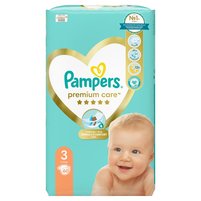 Pampers Premium Care, Rozmiar 3, 60 pieluszki, 6kg-10kg