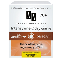 AA Technologia Wieku 70+ Intensywne Odżywianie Krem intensywnie regenerujący 24H 50 ml