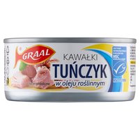 Graal Tuńczyk kawałki w oleju roślinnym 170 g