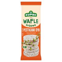 Kupiec Slim Wafle ryżowe z pestkami dyni 90 g (18 sztuk)