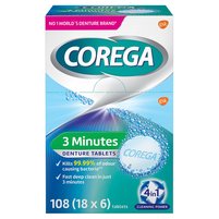 Corega Tabs Tabletki do czyszczenia protez zębowych 6 sztuk