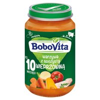 BoboVita Warzywa z soczystą wieprzowiną po 10 miesiącu 190 g