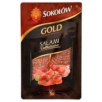 Sokołów Gold Salami delikatesowe w plastrach 100g