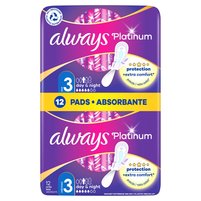 Always Platinum Podpaski ze skrzydełkami Day & Night, 12 sztuk