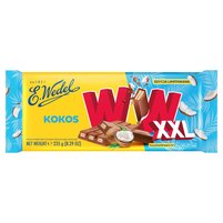 E. Wedel WW XXL Wafelki kokosowe & mleczna czekolada 235 g