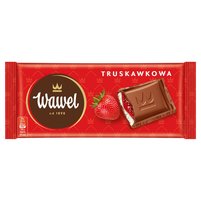 Wawel Czekolada mleczna nadziewana truskawkowa 90 g