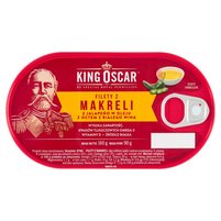 King Oscar Filety z makreli z jalapeño w oleju z octem z białego wina 160 g