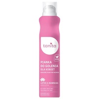 TANITA Vegan Pianka do golenia dla kobiet do skóry wrażliwej Lotos & Bawełna 200ml