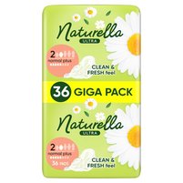 Naturella Ultra Normal Plus Rozmiar 2 Podpaski ze skrzydełkami × 36