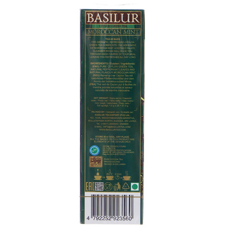 Basilur TEA moroccan mint  Herbata zielona liściasta z dodatkami 100g (2)