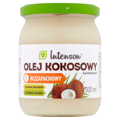 Intenson Olej kokosowy rafinowany bezzapachowy 500 ml (1)