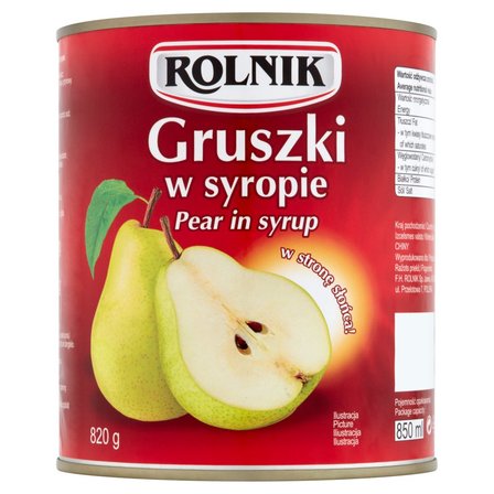 Rolnik Gruszki w syropie 820 g (1)
