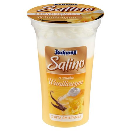 Bakoma Satino Deser o smaku waniliowym z bitą śmietanką 165 g (2)