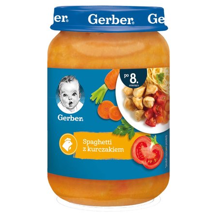 Gerber Spaghetti z kurczakiem dla niemowląt po 8. miesiącu 190 g (1)