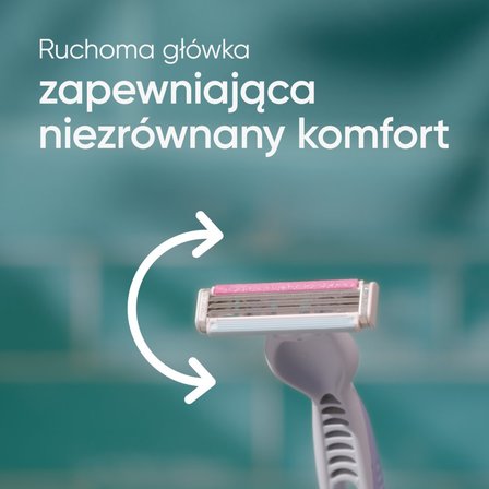 Gillette Venus 3 Maszynki jednorazowe do golenia dla kobiet, 6 sztuki (4)