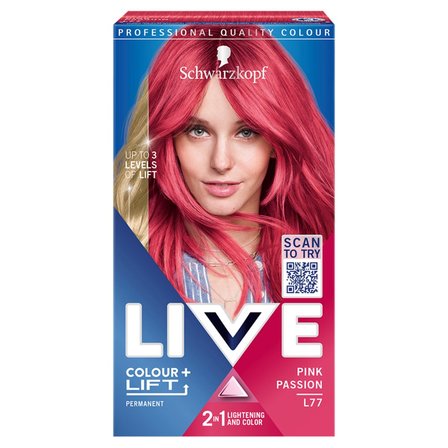 Live Colour + Lift L77 Pink Passion Farba do włosów rozjaśniająca i koloryzująca (1)