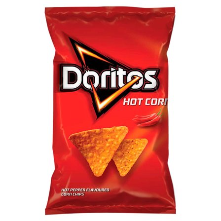 Doritos Hot Corn Chipsy kukurydziane o smaku ostrej papryki 100 g (1)