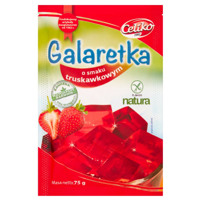 Celiko Natura Galaretka o smaku truskawkowym 75 g (1)