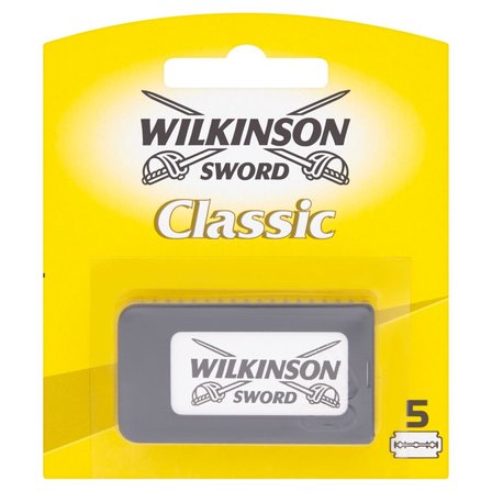 Wilkinson Sword Classic Żyletki do tradycyjnej maszynki na żyletki 5 sztuk (1)