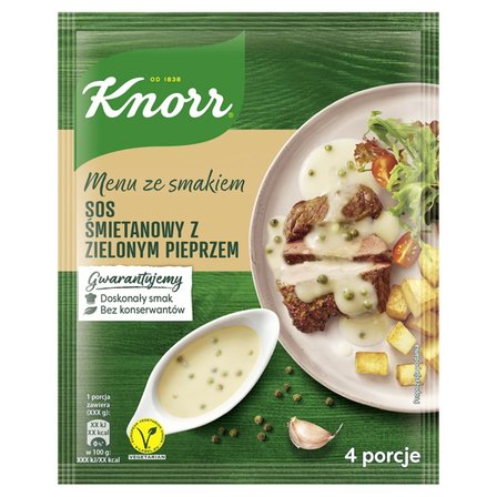 Knorr Menu ze smakiem Sos śmietanowy z zielonym pieprzem 30 g (1)