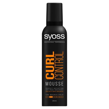 Syoss Curl Control Pianka do włosów kręconych zapobiegająca puszeniu mocna 250 ml (1)