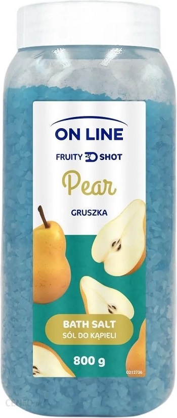 On Line Fruity Shot Sól do kąpieli Pear (Gruszka) 800g (1)