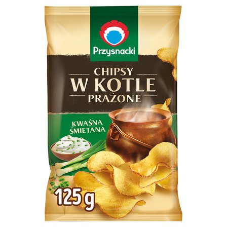 Przysnacki Chipsy w kotle prażone kwaśna śmietana 125 g (2)