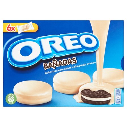 Oreo Ciastka kakaowe z nadzieniem o smaku waniliowym oblane białą polewą 246 g (12 sztuk) (1)