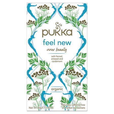 Pukka Feel New Organiczna herbatka ziołowa z anyżem koprem włoskim i kardamonem 40 g (20 torebek) (1)