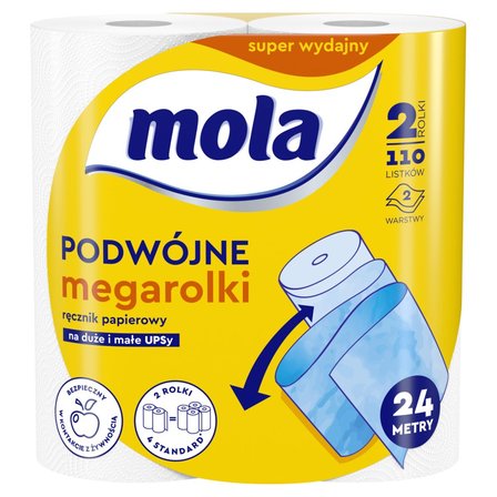 Mola Podwójne Megarolki Ręcznik papierowy 2 rolki (1)