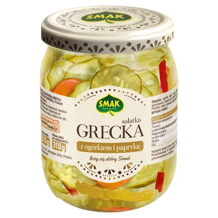 Smak Sałatka grecka z ogórkiem i papryką 510 g (1)