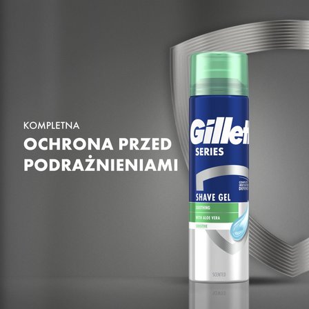 Gillette Series Kojący żel do golenia z aloesem, 200 ml (6)
