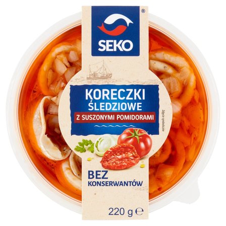 Seko Koreczki śledziowe z suszonymi pomidorami 220 g (1)