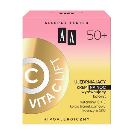 AA Vita C Lift 50+ ujędrniający krem na noc wyrównujący koloryt 50 ml (4)