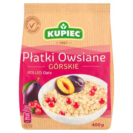 Kupiec Płatki owsiane górskie 400 g (1)