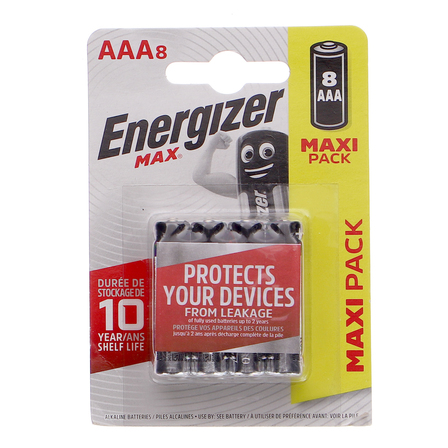 Energizer AAA-LR03 1,5 V Baterie alkaliczne 8 sztuk (1)