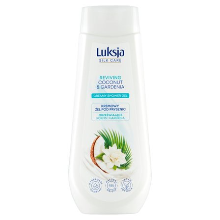 Luksja Silk Care Kremowy żel pod prysznic orzeźwiające kokos i gardenia 500 ml (1)