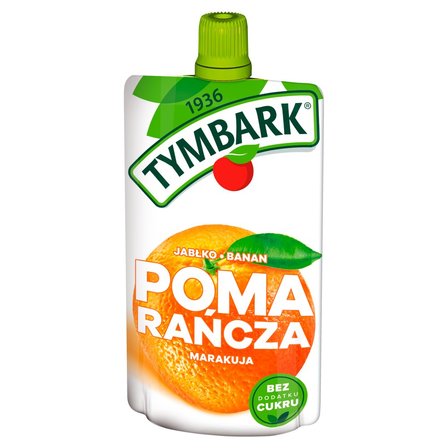 Tymbark Mus 100 % z owoców pomarańcza jabłko banan marakuja 120 g (2)