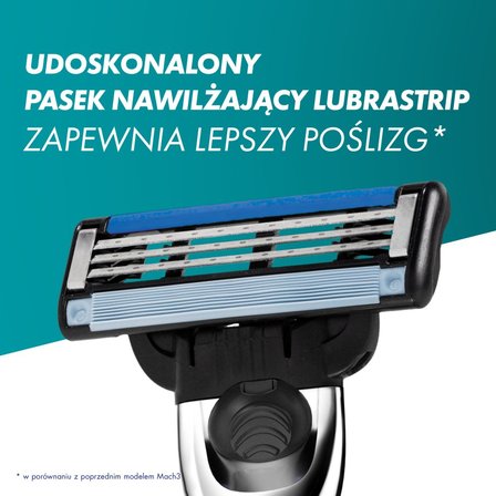 Gillette Mach3 Turbo Ostrza wymienne do maszynki do golenia dla mężczyzn, 8 ostrza wymienne (2)