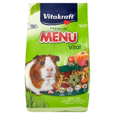 Vitakraft Premium Menu Vital Karma pełnoporcjowa dla świnek morskich 400 g (1)