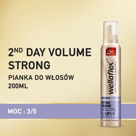 Wella Wellaflex 2nd Day Volume Pianka do włosów 200 ml (2)