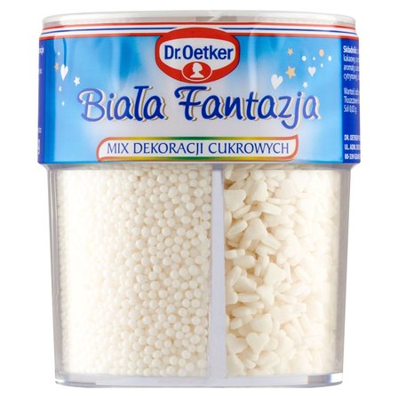 Dr. Oetker Mix dekoracji cukrowych biała fantazja 73 g (1)