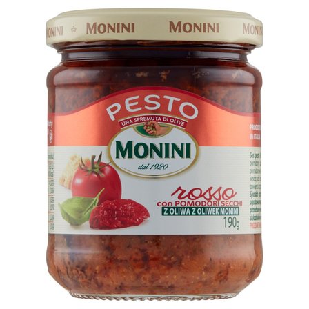 Monini Sos pesto Rosso z suszonych pomidorów 190 g (1)