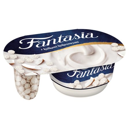 Fantasia Jogurt kremowy ze zbożowymi kulkami kokosowymi 98 g (1)