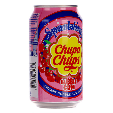 Chupa Chups napój gazowany wiśniowa guma balonowa 345 ml (11)