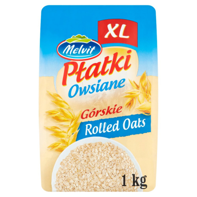 Melvit Płatki owsiane górskie XL 1 kg (1)